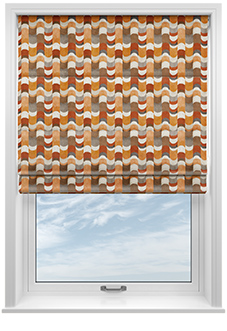 Castillo Velvet, Copper - Twist&Fit Roman Blind